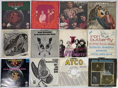 Lot 13 - IRON BUTTERFLY 7" SINGLES PACK - JAPANESE, EURO SLEEVES + MORE