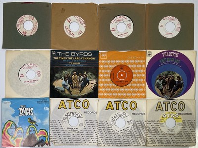 Lot 24 - THE BYRDS & RELATED 7" SINGLES PACK - USA PROMOS, EURO SLEEVES, COLOURED VINYL + MORE