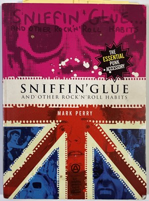 Lot 331 - PUNK - MULTI-SIGNED SNIFFIN' GLUE BOOK - THE CLASH / SEX PISTOLS / DAMNED / BUZZCOCKS.