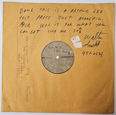 Lot 47 - ARTHUR LEE - GIVE ME A LITTLE ENERGY 10" ACETATE