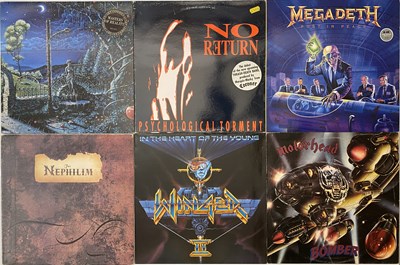 Lot 617 - METAL, HEAVY ROCK, THRASH LPS - MEGADETH, NO RETURN, MOTORHEAD, SILVERHEAD