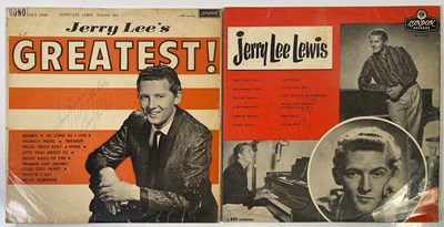 Lot 325 - ROCK N ROLL - JERRY LEE LEWIS - SIGNED LPS.