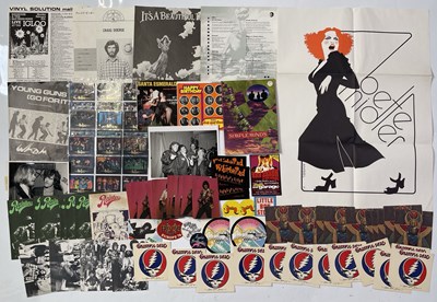 Lot 65 - MEMORABILIA COLLECTION INC ORIGINAL PINK FLOYD STICKERS / RAINBOW PROGRAMMES