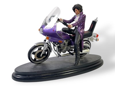 Lot 416 - PRINCE - COLLECTABLE 'PURPLE RAIN' FIGURINE BY SIDESHOW COLLECTABLES.