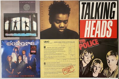 Lot 626 - ROCK POP LP COLLECTION - TALKING HEADS, SIMPLE MINDS, THE POLICE, UB40 + MORE