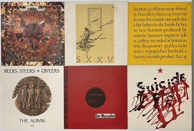 Lot 630 - INDUSTRIAL ALT GOTH POST-PUNK LPS + 12" - SECTION 25, SUICIDE, LOOP + MORE