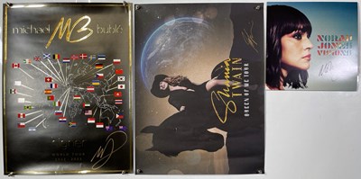 Lot 230 - SIGNED MUSIC MEMORABILIA INC BUBLE/SHANIA TWAIN / NORAH JONES.