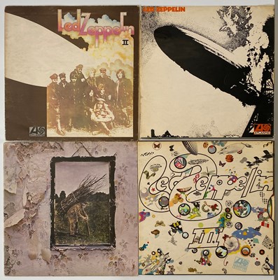 Lot 636 - LED ZEPPELIN ALBUMS I - IV - UK PLUM ATLANTIC PRESSINGS