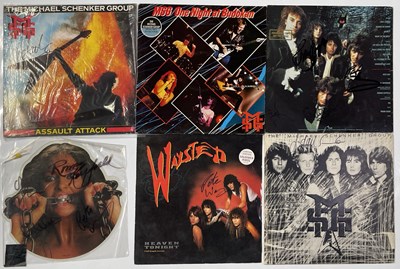 Lot 232 - MICHAEL SCHENKER GROUP / WASTED - SIGNED RECORDS.