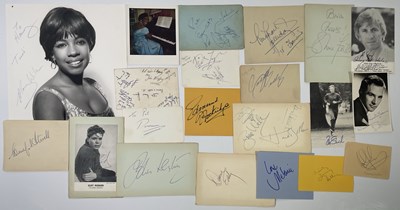 Lot 245 - AUTOGRAPHS INC MARY WILSON / DONOVAN - 60S STARS.