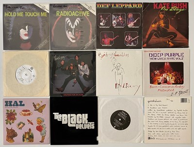 Lot 698 - ROCK - INDIE - 7" SINGLE AND FESTIVAL PROGRAMME / ROCK MAGAZINE COLLECTION - KISS, DEF LEPPARD