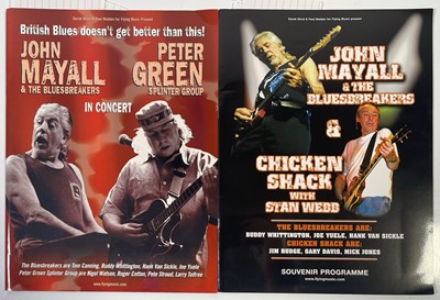 Lot 250 - FLEETWOOD MAC- JOHN MAYALL - PETER GREEN / MAYALL SIGNED PROGRAMMES.