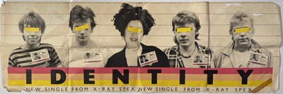 Lot 476 - PUNK - ORIGINAL X-RAY SPEX BANNER POSTER.