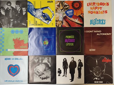 Lot 787 - BUZZCOCKS, DAMNED, STRANGLERS, 999 W/ WAVE, POWER POP 7" SINGLES
