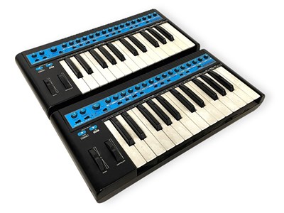 Lot 26 - TWO NOVATION BASS STATION 1 SYNTHESIZERS.
