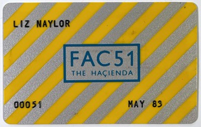 Lot 407 - THE HACIENDA - MEMBERSHIP CARD #51.