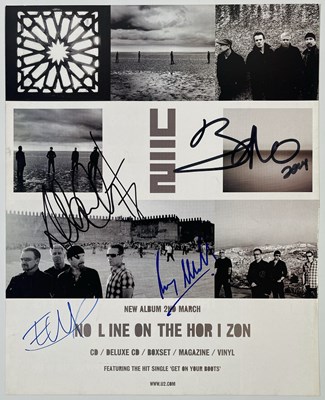 Lot 254 - U2 - FULLY SIGNED 'NO LINE..' ADVERT PAGE.