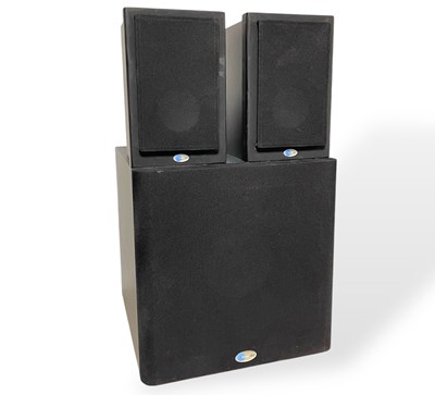 Lot 2 - BLUE SKY MEDIADESK MKII 2.1 & 5.1 SYSTEM SPEAKERS.