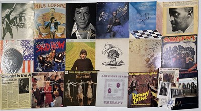 Lot 259 - SIGNED LP/MEMORABILIA COLLECTION INC TRAFFIC/NILS LOFGREN - RAINBOW SIGNED PROGRAMME.