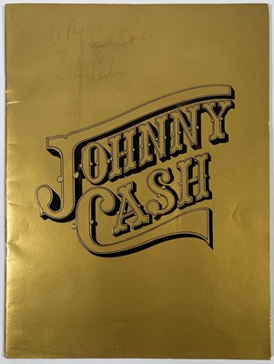 Lot 261 - JOHNNY CASH - SIGNED PROGRAMME.