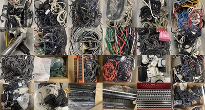 Lot 52 - LARGE COLLECTION OF CABLING AND STUDIO SPARES.