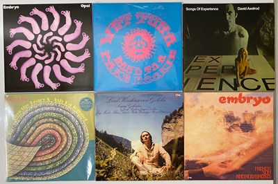Lot 881 - PSYCH - PROG - KRAUTROCK - REISSUE LP COLLECTION - EMBRYO, SERGIUS GOLOWIN, ASH RA TEMPLE, DAVID AXELROD