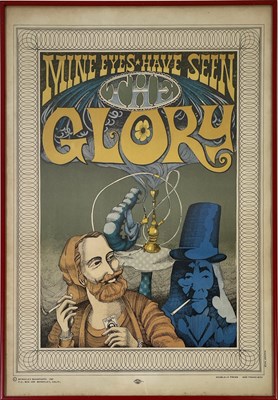 Lot 178 - MARIJUANA - RICK GRIFFIN DESIGNED POSTER - 'MINE EYES HAVE SEEN THE GLORY'.