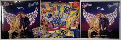 Lot 269 - ELTON JOHN - SIGNED ART CARD AND COLLECTABLE LPS.