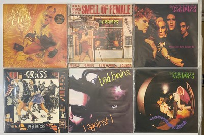 Lot 888 - PUNK - NEW WAVE - GLAM - LP COLLECTION - THE CRAMPS, BAD BRAINS, CRASS