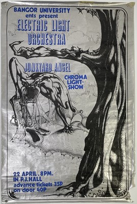 Lot 182 - ELECTRIC LIGHT ORCHESTRA - ORIGINAL 1972 CONCERT POSTER.