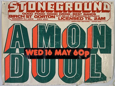 Lot 185 - AMON DUUL - ORIGINAL 1972 CONCERT POSTER.