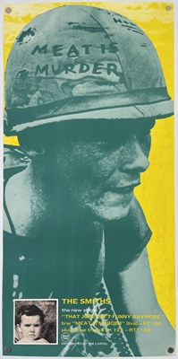 Lot 459 - THE SMITHS - ORIGINAL ROUGH TRADE PROMO POSTER FOR 'THAT JOKE ISN'T FUNNY' .