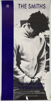 Lot 461 - THE SMITHS - ORIGINAL ROUGH TRADE PROMO POSTER FOR 'HOW SOON IS NOW'.