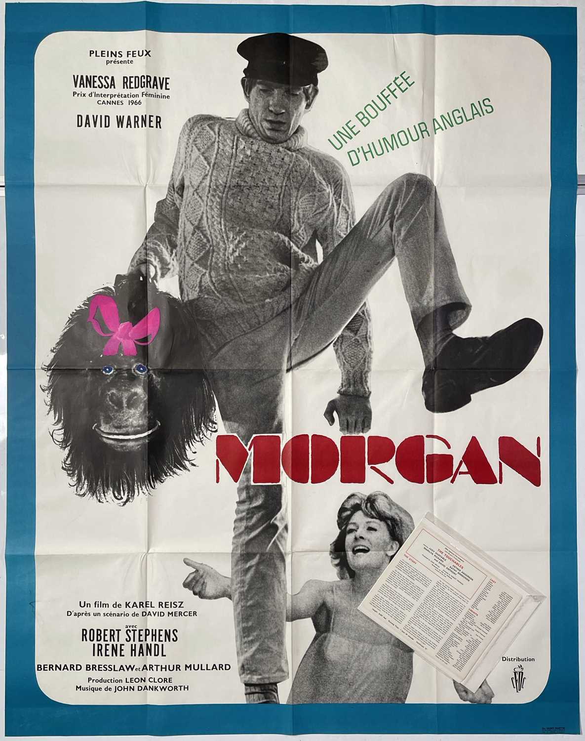 Lot 143 - MORGAN! (1966) FRENCH GRANDE POSTER / STILLS SET FOR 'THE TOUCHABLES' (1968).