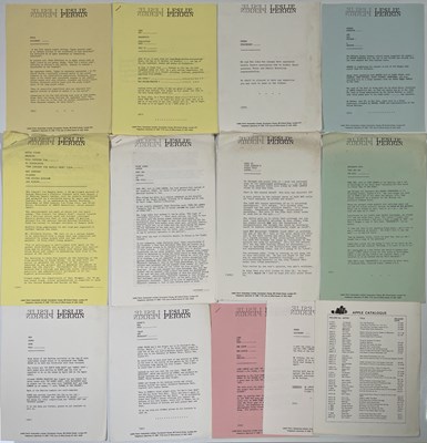 Lot 347 - THE BEATLES - OFFICIALLY ISSUED PRESS RELEASES - APPLE / BEATLES SOLO.