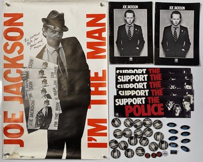 Lot 85 - THE POLICE / JOE JACKSON - PROMOTIONAL MEMORABILIA COLLECTION.