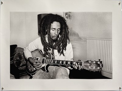 Lot 358 - BOB MARLEY - SIGNED DENNIS MORRIS PRINT.