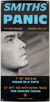 Lot 466 - THE SMITHS - ORIGINAL ROUGH TRADE PROMO POSTER FOR 'PANIC'.