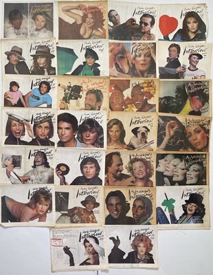 Lot 106 - ANDY WARHOL - COLLECTION OF INTERVIEW MAGAZINES.
