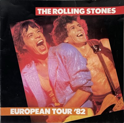 Lot 330 - THE ROLLING STONES - FULLY SIGNED 1982 EUROPEAN TOUR PROGRAMME.