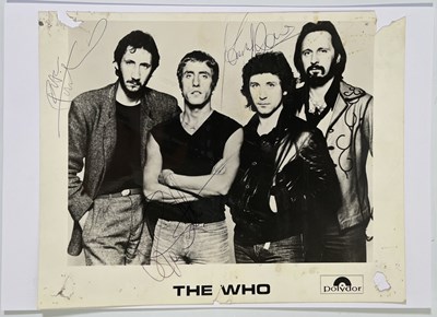 Lot 274 - THE WHO - SIGNED POLYDOR PROMO PHOTOGRAPHS.