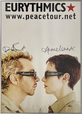 Lot 285 - EURYTHMICS - SIGNED 1999 CONCERT POSTER.