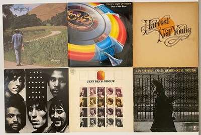 Lot 834 - ROCK & POP, INDIE, SYNTH, CHART, COMEDY AND OST LPS + SINGLES - NEIL YOUNG, ELO, BOWIE
