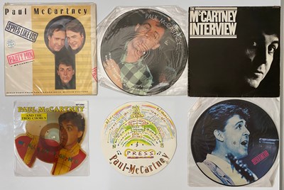 Lot 840 - THE BEATLES & PAUL MCCARTNEY - SCANDI PICTURE SLEEVE 7" WITH PICTURE-DISCS + MORE