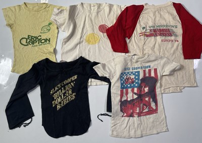 Lot 120 - ERIC CLAPTON / WINGS / ALICE COOPER - VINTAGE T-SHIRT COLLECTION - EX-DEREK TAYLOR COLLECTION.
