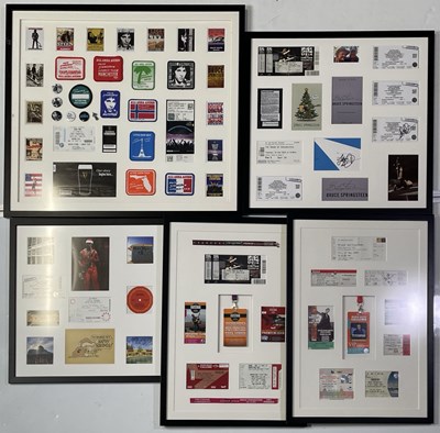Lot 361 - BRUCE SPRINGSTEEN - FRAMED CONCERT MEMORABILIA.