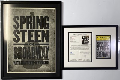 Lot 362 - BRUCE SPRINGSTEEN - SIGNED PLAYBILL.
