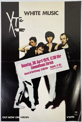 Lot 195 - XTC - ORIGINAL 1978 SWISS PROMO / CONCERT POSTER.
