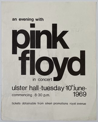 Lot 321 - PINK FLOYD - 1969 BELFAST HANDBILL.