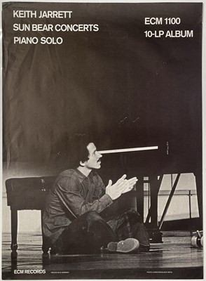 Lot 206 - JAZZ - ORIGINAL AND RARE ECM KEITH JARRETT PROMOTIONAL POSTER.